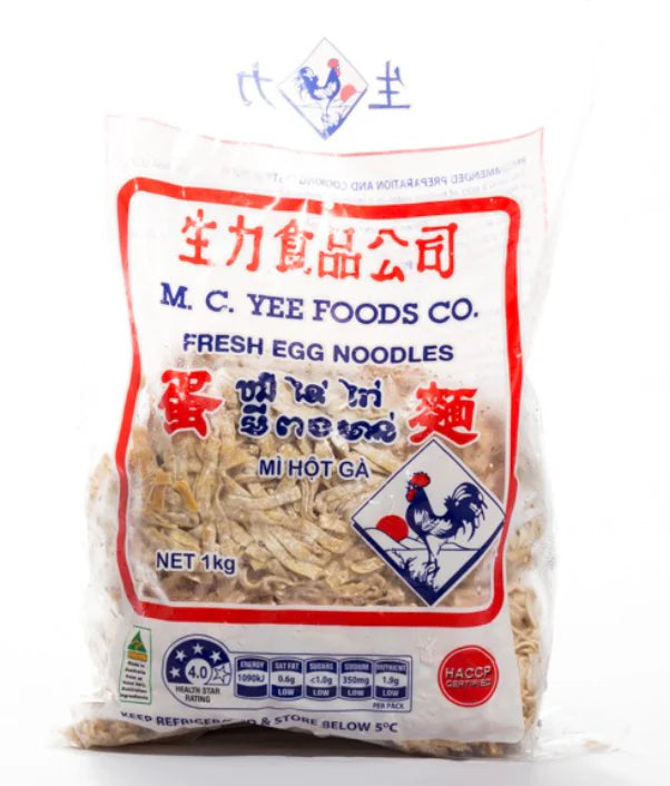 MCYEE Fresh egg noodle (thick cut) 1kg/375g