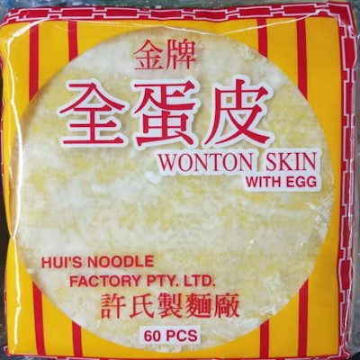 HUI's wonton skin with egg 300g