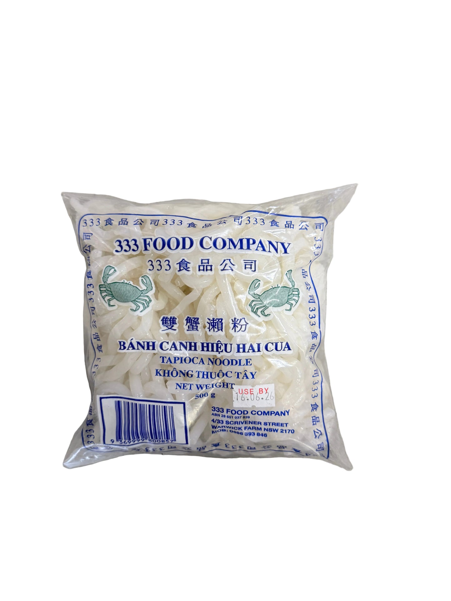 333 Starch noodle 500g (Banh canh 2 cua)